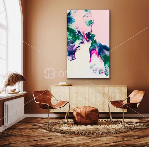 #interiorart #colorfulart #fluidacrylics #acrylicpainter #artofvisual