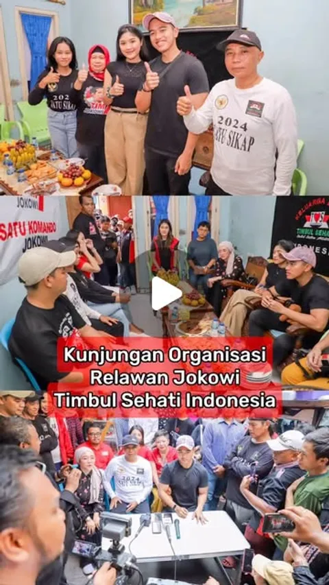 Seruunya makan bersama para relawan Jokowi, Timbul Sehati Indonesia dan warga di Bendungan Hilir, Ja