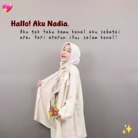 Hallo! Aku Nadstar, temannya nastar yg bercita-cita jadi star✨
Salam kenal dan selamat datang di ak