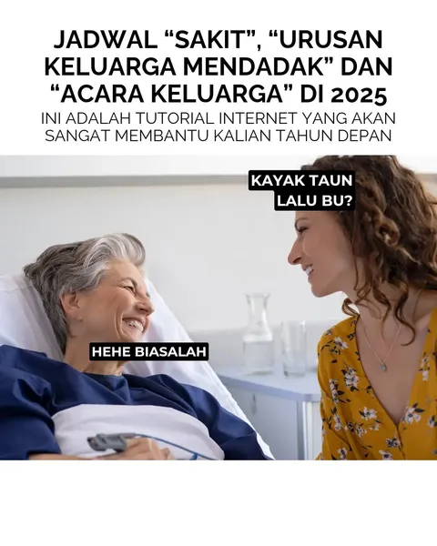 Seperti biasa. Panduan menyambut tahun baru 🥰. 

Bapak/ibu HRD tolong dicatet