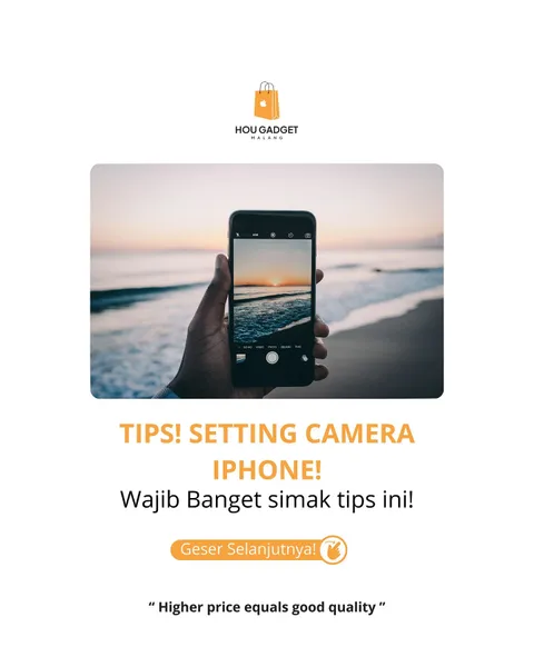 TIPS! SETTING CAMERA IPHONE!
Buat kamu yang pakai iPhone tapi masih ngerasa kalau kamera kamu tetap