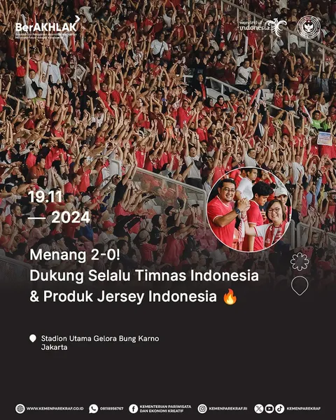 Menyala @timnasindonesia! 🇮🇩🔥
Timnas kebanggan kita @timnasindonesia baru aja menang 2-0 lawan Ar