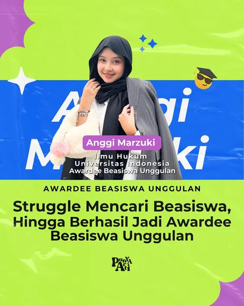 Dari kisah kak @anggyuww kita belajar.. Mencari beasiswa itu selain butuh kegigihan, tapi juga keses