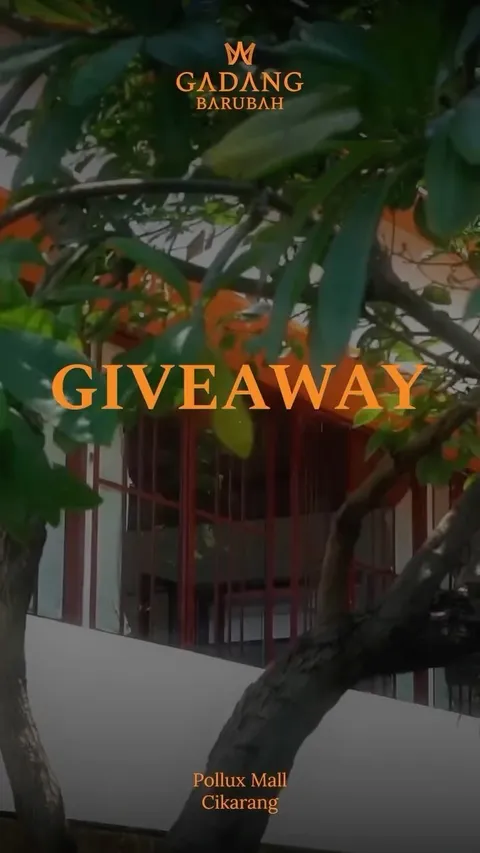🎉✨ GIVEAWAY ALERT! ✨🎉
Dalam rangka menuju opening Gadang Barubah, kami punya kejutan spesial buat