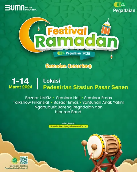 ✨ *Festival Ramadhan Cemerlang 2025*✨
Sambut keberkahan Ramadhan dengan penuh keceriaan bersama Peg