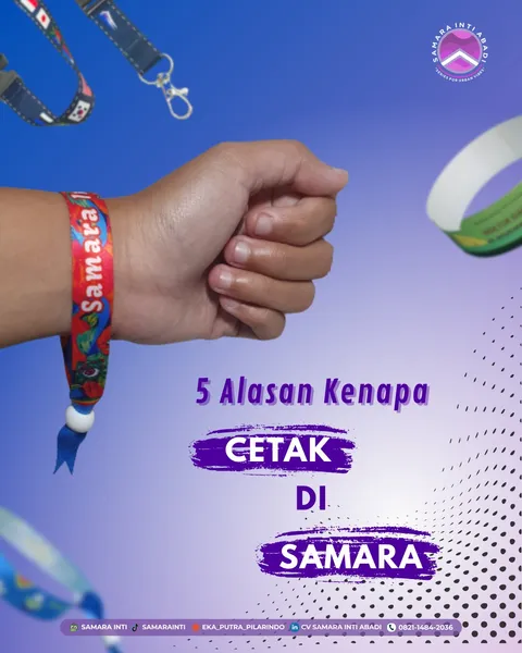 Siap untuk upgrade tampilan event atau brand kamu dengan cetak custom berkualitas? 

Samara Inti Aba