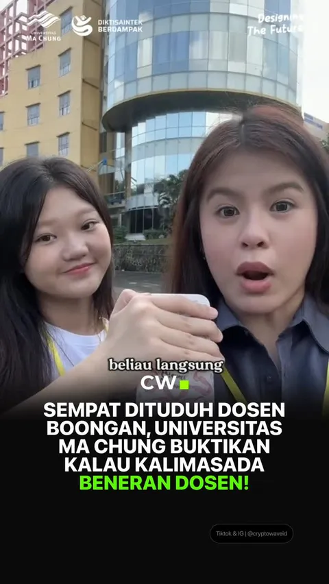 Sempat banyak tuduhan kalau Kalimasada seorang dosen boongan, namun Universitas Ma Chung membantah t