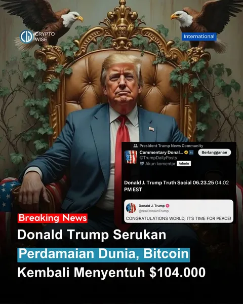 Donald J. Trump membuat pernyataan mengejutkan melalui akun resminya di Truth Social pada 23 Juni 20