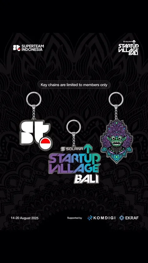 Salah satu merchandise eksklusif kita, gantungan kunci khusus buat para member.
Eits, merch-nya buk