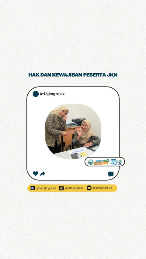 Hallo sobat JKN!
Hayooo siapa yang belum tau Hak dan Kewajiban peserta JKN??
Ayoo simak videonya sam