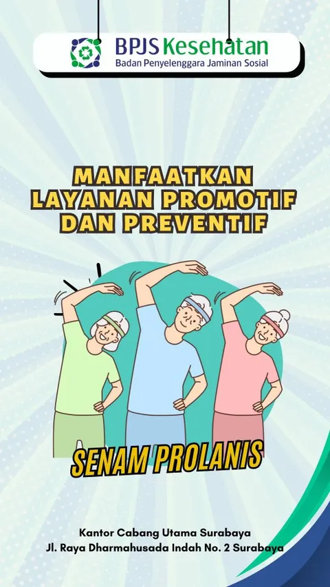 Halo Sobat JKN
Tahukah kamu? bahwa BPJS Kesehatan memiliki layanan promotif dan preventif untuk men
