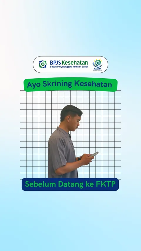 Halo Sobat JKNđâ¨
Sudahkah kamu lakukan skrining riwayat kesehatan hari ini?đ˛
Jangan tunggu sampai