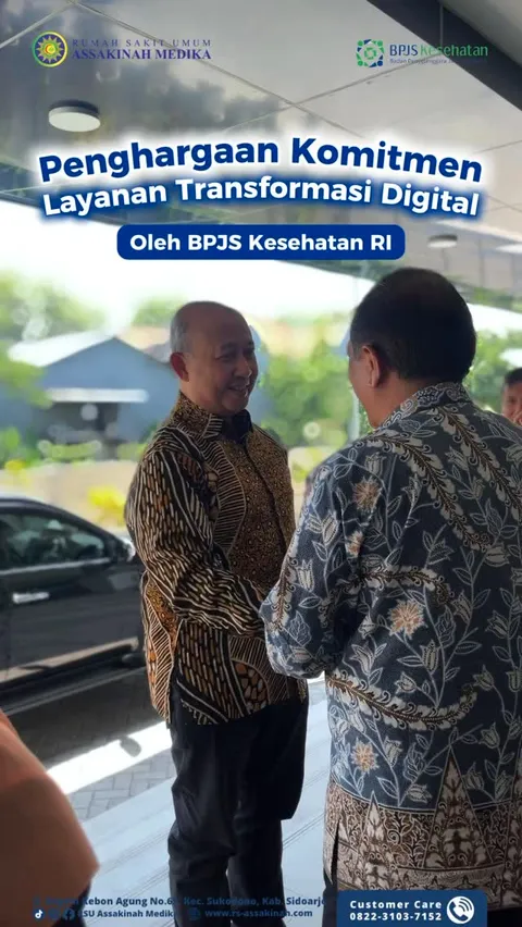 Direktur Teknologi Informasi BPJS Kesehatan RI mengunjungi RSU Assakinah Medika, pada Kamis 04 Septe