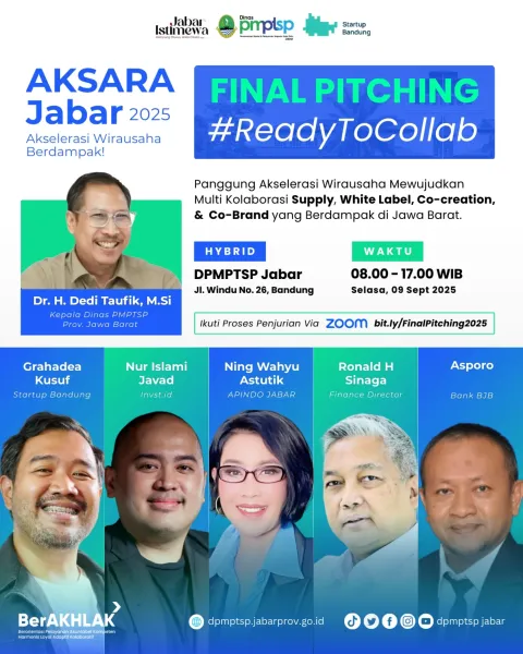 🔥 HARI INI! Final Pitching AKSARA Jabar 2025! 🔥

Panggung utama #ReadyToCollab telah dibuka! Hari
