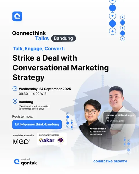 Bangun komunikasi cemerlang untuk pelanggan✨
Mekari Qontak, berkolaborasi dengan MGDVerse, hadir di