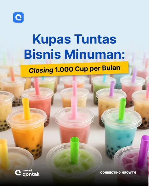 Pernah kepikiran gimana brand minuman bisa closing 1.000 cup per bulan? 🍹
Rahasianya bukan cuma so