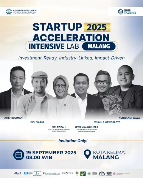 Kini, waktunya Malang beraksi! 🔥

Para startup akan naik panggung untuk pitching, menampilkan solus