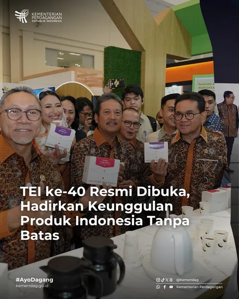Trade Expo Indonesia ke-40 resmi dibuka.
Pameran berskala internasional yang mengusung tema “Discov