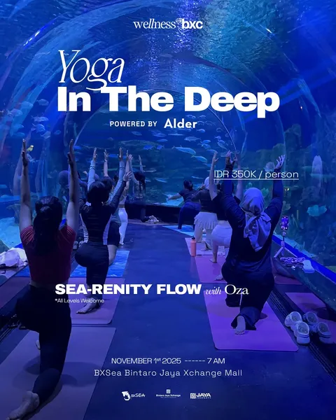 Missed out before? Don’t worry — we’re back! 🌊
Yoga In The Deep returns with Sea-renity Flow by @mo