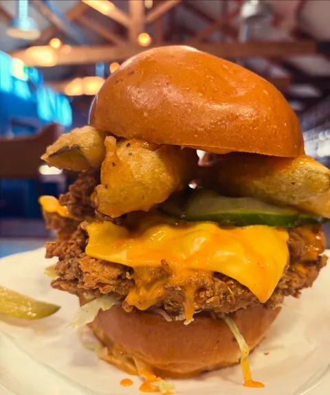Introducing our new burger of the month.
The Chicken Cruncher….
Toasted Butter, Hot Honey, Maple &