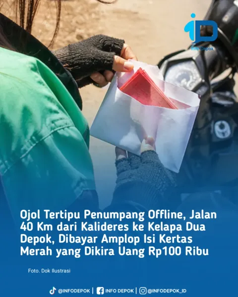 Seorang pengemudi ojek online (ojol) diduga menjadi korban penipuan setelah menerima pesanan offline