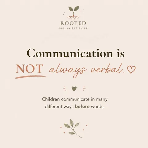 Sometimes we focus so much on words that we forget communication begins long before speech 🌱

A chi