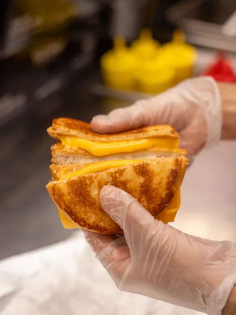 Golden crunch, molten centre, no notes 🧀🔥
