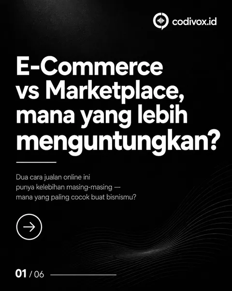 Marketplace vs E-Commerce: Mana yang Lebih Cocok untuk Bisnismu? ๐
Marketplace cocok untuk jangkaua