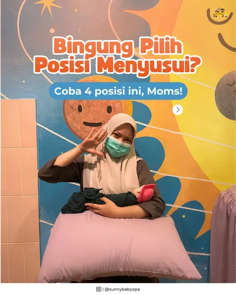 Nggak harus selalu terpaku pada satu posisi kok Moms Bisa pilih posisi yang paling nyaman untuk Moms