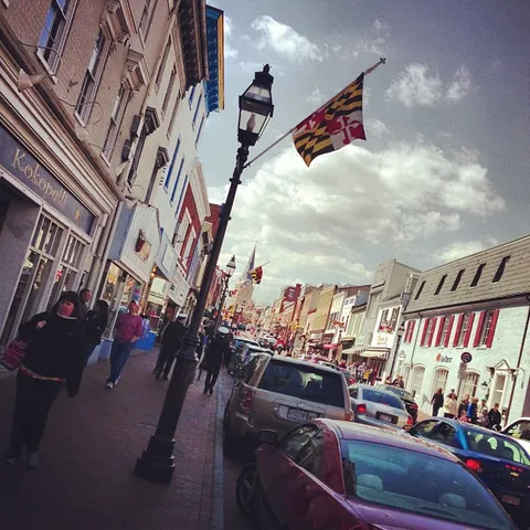 Pretty day downtown.