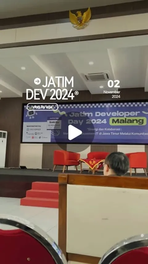 Seru banget acara hari ini di JATIM DEV 2024

#programmer #programming #jatimdevday #umm #fronted #b