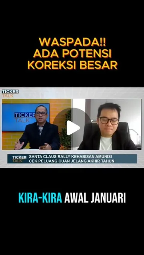 Waspada koreksi di Januari!