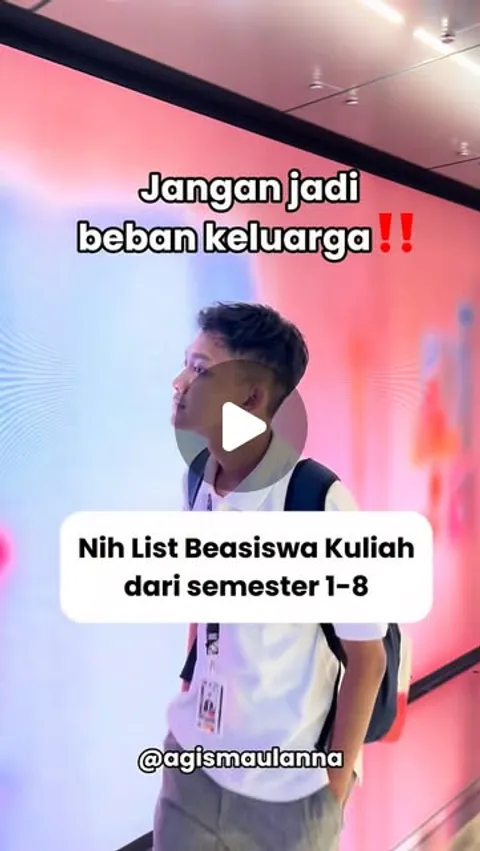 12K likes, 103 comments - agismaulanna on January 21, 2026: "Info beasiswa kuliah dari semester 1 sa