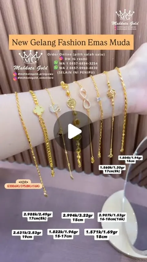 34 likes, 0 comments - mahkotagold_pringsewu on May 11, 2026: "Masuk lagi gelang serut fashionable s