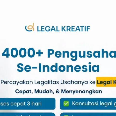 17 likes, 4 comments - legalkreatif on May 18, 2026: "Kini lebih dari 4.000+ pengusaha di Indonesia