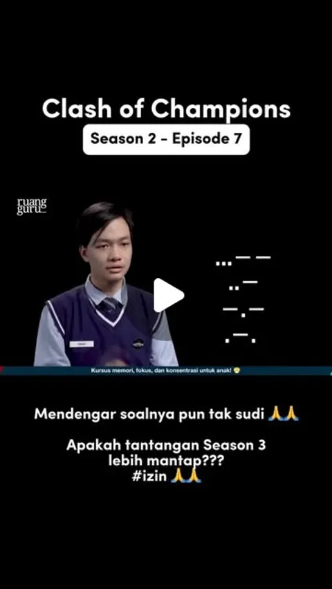 11K likes, 141 comments - ruangguru on June 4, 2026: "Inget tantangan ini? Bikin trauma gak sih 🫨