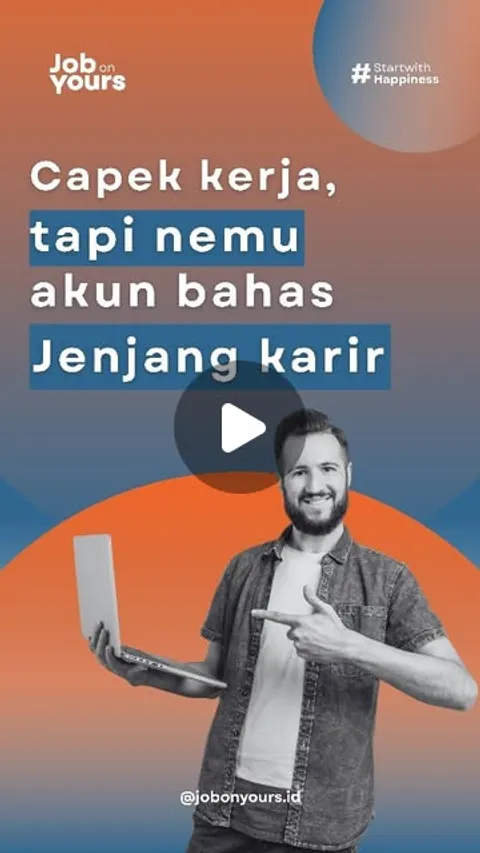 40 likes, 0 comments - jobonyours.id on June 9, 2026: "Karir itu bukan cuma bahas soal dapet kerja,