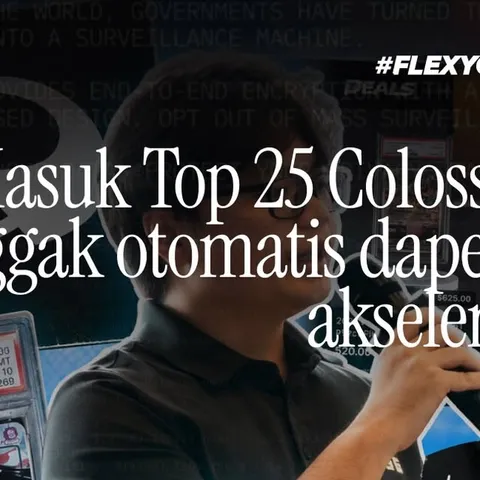 Masuk 25 besar Colosseum nggak otomatis bikin kamu masuk akseleratornya.
Itu salah satu hal yang Fi