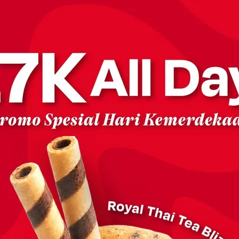 Siap-siapβ¦ Royal Thai Tea Blizzard cuma 17K besok, SEHARIAN! Berlaku di seluruh store Dairy Queen. β€
