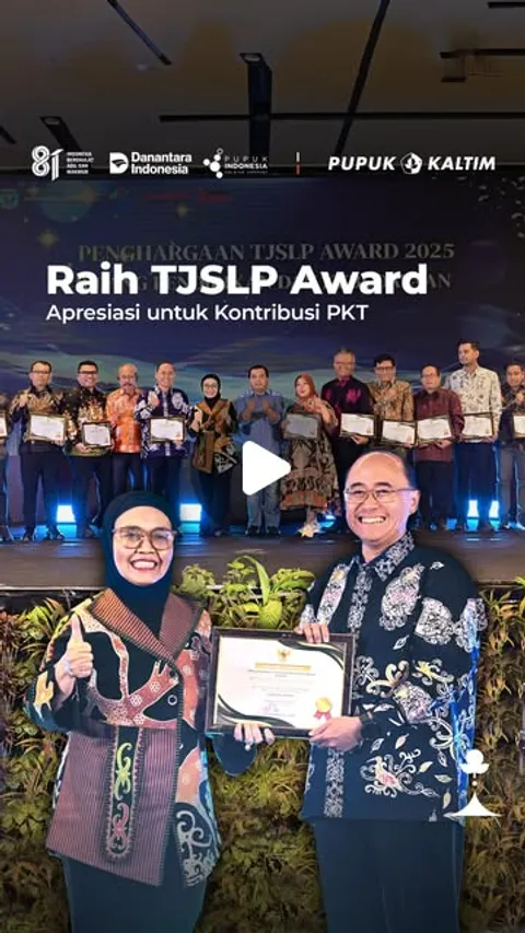 Melalui TJSLP Award dari Pemerintah Kota Bontang, Pupuk Kaltim mendapat apresiasi atas kontribusinya