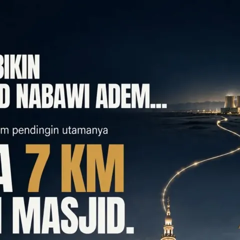 Pernah ngerasain ademnya Masjid Nabawi? đź‘€
Ternyata “dinginnya” bisa mulai dari sekitar 7 km dari m